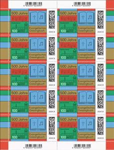 Full Pane, Evangelical Church Songbook, 500 Years, Germany, Federal Republic,  , Books, Christian, Music