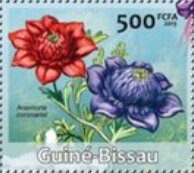 Stamp, Flowers, Guinea-Bissau,  , Flowers, Plants (Flora)