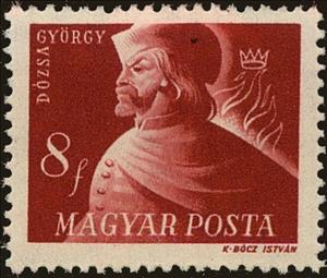 Stamp, György Dózsa (1474-1514), Hungary,  , Famous People, Freedom Fighters, Men