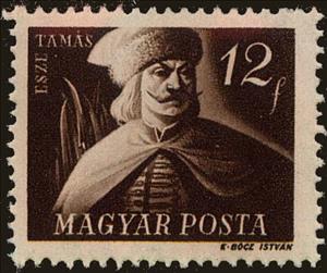 Stamp, Tamás Esze (1666-1708), Hungary,  , Famous People, Freedom Fighters, Men