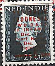 Stamp, Queen Wilhelmina, Indonesia,  