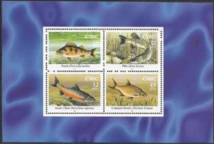 Booklet Pane, Booklet pane, Ireland,  , Animals (Fauna), Fishes