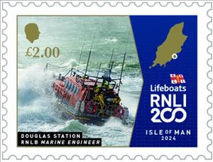 Stamp, Douglas Station, Rescue Boat Marine Engineer, Isle of Man,  , Lifeboats, Maps