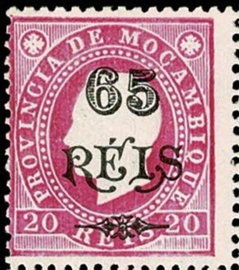 King D. Luis I with surcharge