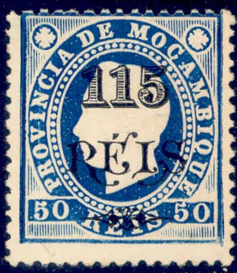 King D. Luis I with surcharge