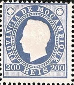 Stamp, King Luis I of Portugal (1838-1889), Mozambique,  , Famous People, Heads of State, Kings, Men, Royalty