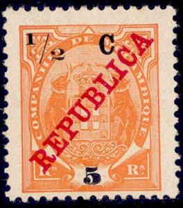 Stamp, Elephants Overcharged In Centavos, Mozambique Company,  