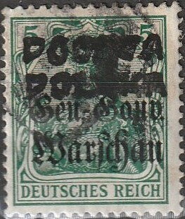 Stamp of Germany overprinted