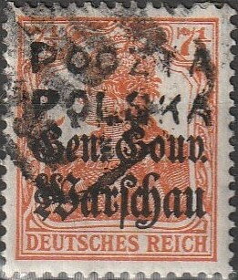 Stamp of Germany overprinted