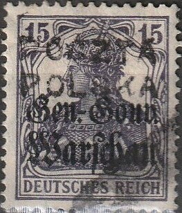 Stamp, Stamp of Germany overprinted, Poland,  , Women