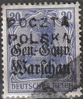 Stamp of Germany overprinted