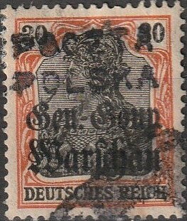 Stamp of Germany overprinted