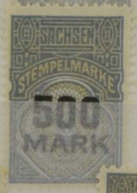 Stamp, Value on modern ornaments, Saxony,  , Numbers