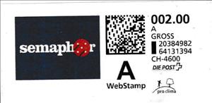 Stamp, Semaphor, Switzerland,  , Logos