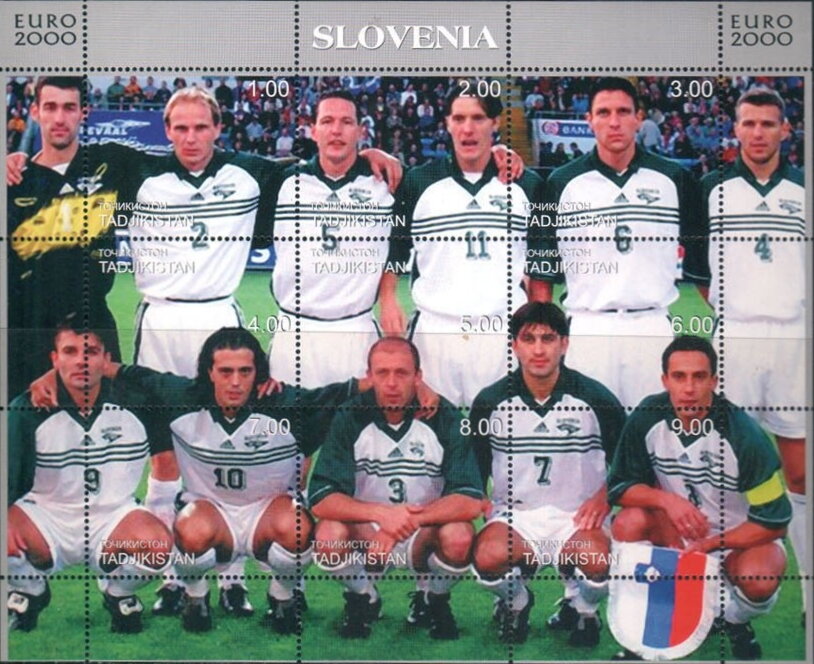 EURO 2000 European Football Championship Teams Slovenia
