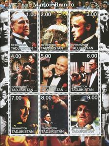Mini Sheet, Marlon Brando, Tajikistan,  , Actors, Famous People, Men