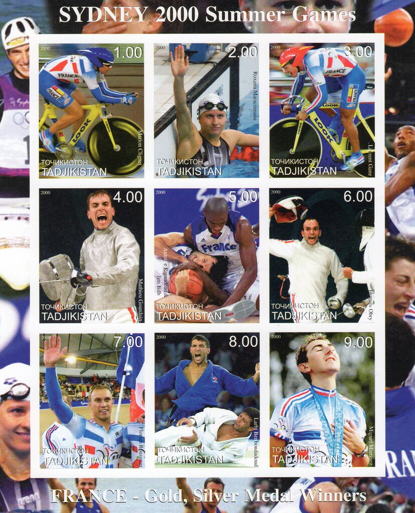 Sydney Olympic Games France Gold, Silver Medal Winners