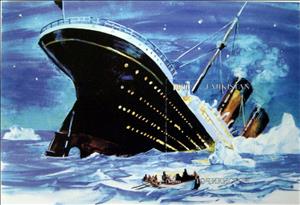 Souvenir Sheet, Titanic, Tajikistan,  , Disasters, Passenger-ships, Shipwrecks