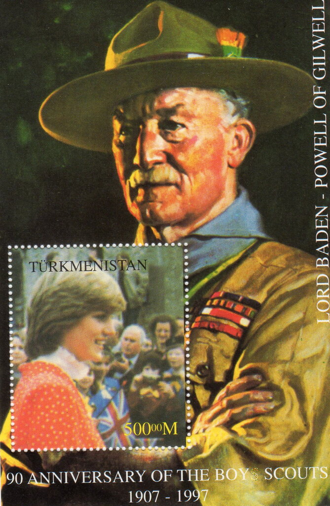 Scouting 90th Anniversary Baden Powell Princess Diana