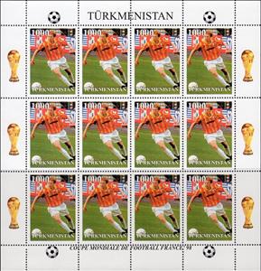 Full Pane, World Cup Football Soccer France '98, Turkmenistan,  , Football (Soccer), Sports
