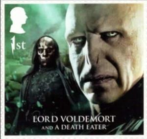 Stamp, Lord Voldemort and A Death Eater, United Kingdom of Great Britain & Northern Ireland,  , Actors, Books, Harry Potter, film