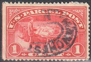 Stamp, Post Office Clerk, United States of America,  , Postal Services, Postal Traffic