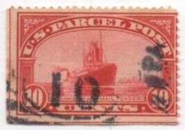 Stamp, Steamship "Kronprinz Wilhelm" and Mail Tender, United States of America,  , Postal Services, Postal Traffic, Ships, Steamers