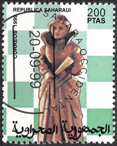 Stamp, Frank James Marshall (1877-1944), Western Sahara,  , Chess