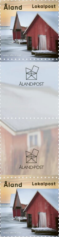 Gutter Pairs, Boathouse in Lemland, Åland Islands,  , Houses, Ice, Winter