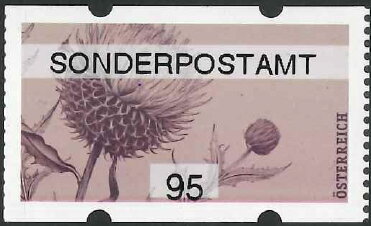 Stamp, Thistle, Austria,  , Flowers, Plants (Flora)
