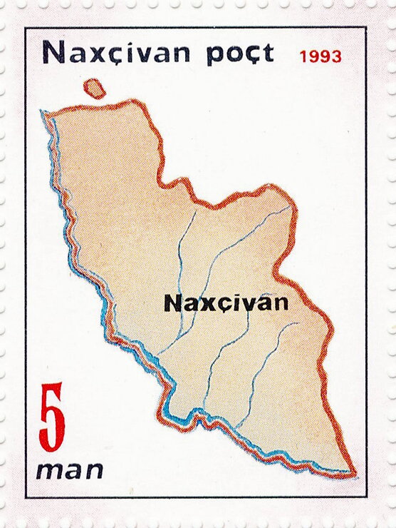 Map of Nakhchivan