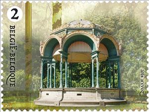 Stamp, Bandstand, Ghent, Belgium,  , Architecture