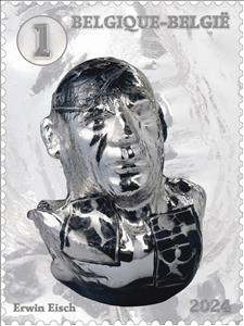 Stamp, Glass Art Piece by Erwin Eisch, Belgium,  , Glass and Earthenware, Sculptures