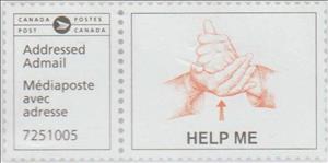 Stamp, Help me in sign language, Canada,  , Charity, Hands, Languages