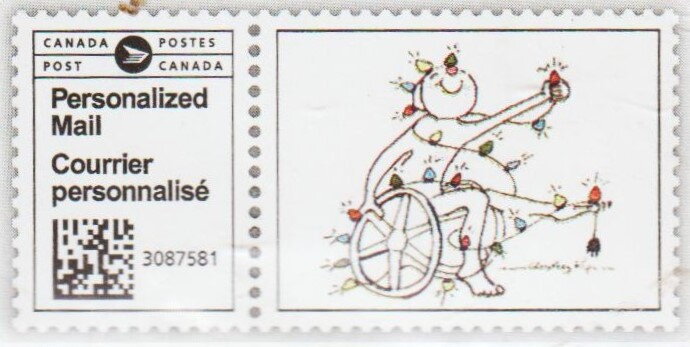 Wheelchair decorated with lights