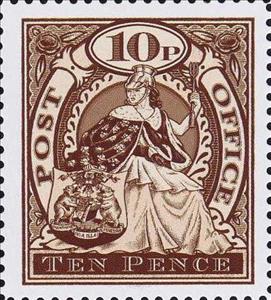 Stamp, Lady, symbol of elephants, Fantasy Issues,  , Women