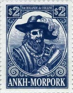 Stamp, Sir Rolande de Colline, Fantasy Issues,  , Famous People, Postmasters