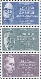 Jean Rostand, Bernard Halpern, Jacques Monod