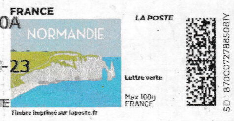 Normandy Normandie. Redesign without laposte logo