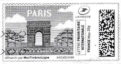 Paris. Arc De Triomphe in black