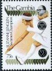 Stamp, Suzanne Lenglen, Gambia,  