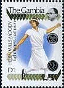 Stamp, Helen Wills Moody, Gambia,  