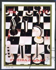 Stamp, Chess Game, Fujairah (Fujeira),  , Chess, Sports