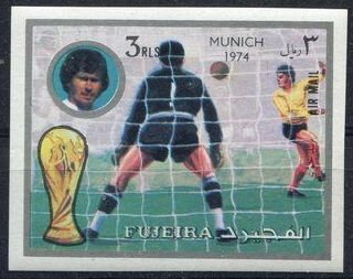 Stamp, Football Players, Paul Breitner (*1951), Fujairah (Fujeira),  , Athletes, Football (Soccer), Sports, Trophies