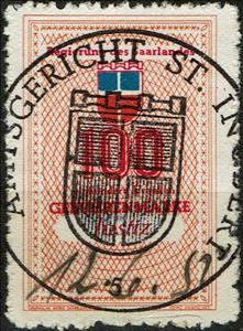 Stamp, Coat of Arms, Germany, Saarland,  , Coats of Arms