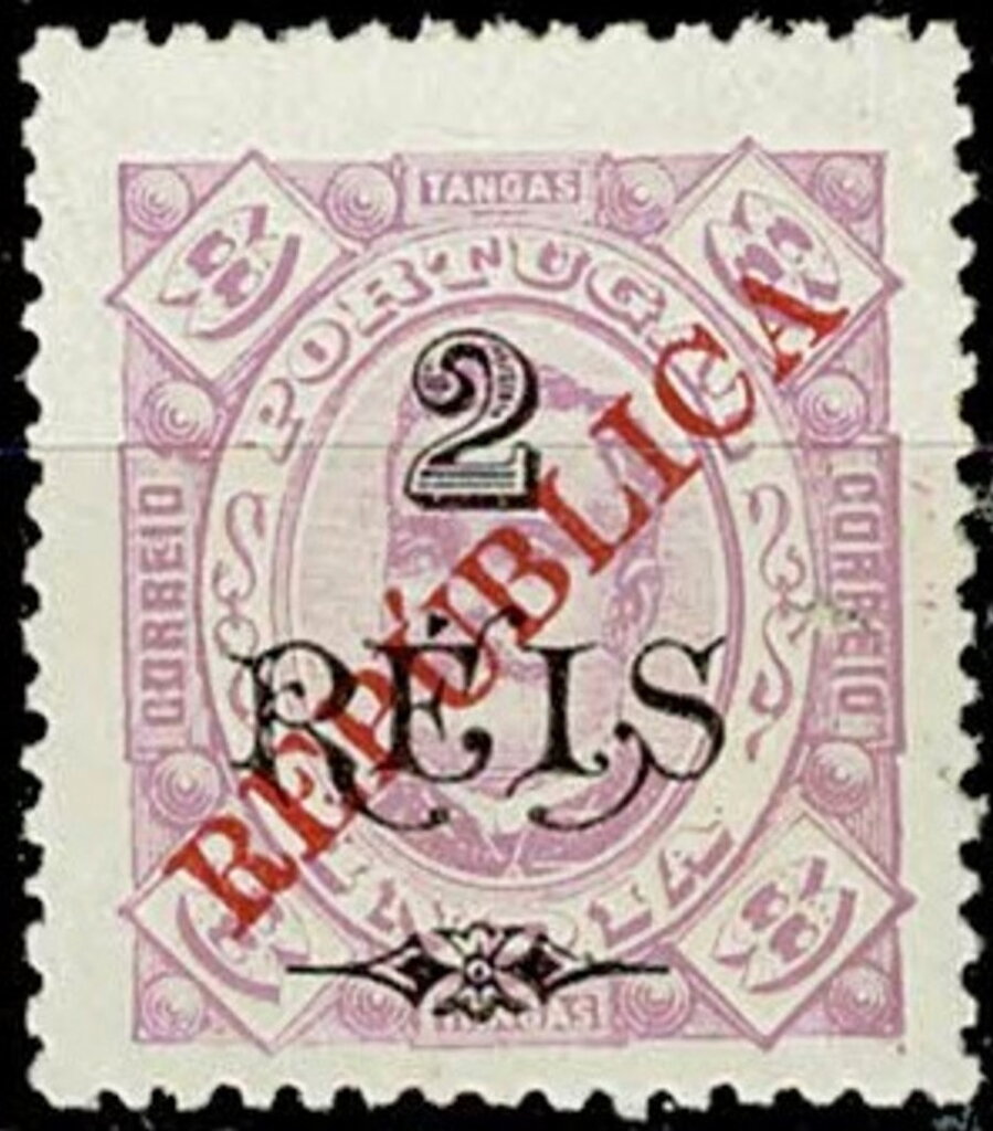 Carlos I surcharged and overprinted