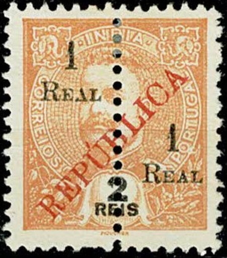 Carlos I surcharged and overprinted