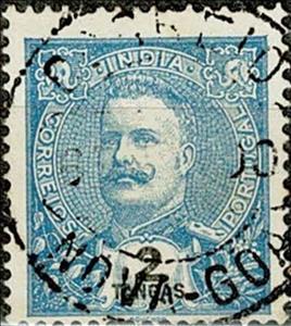 Stamp, King Carlos I of Portugal (1863-1908), India, Portuguese,  