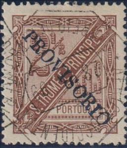 Stamp, Numeral - Overprinted in blue, São Tomé and Príncipe,  , Numbers