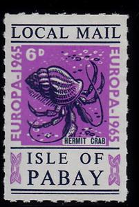 Stamp, Hermit Crab, Scotland, Isle of Pabay,  , Animals (Fauna), C.E.P.T. / Europe, Sea Life